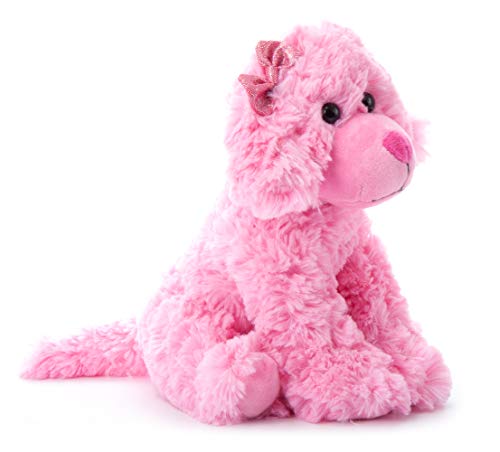 The Petting Zoo Scruffy Dog Stuffed Animal, Gifts for Girls, Pink Dog Plush Toy, 11 Inches