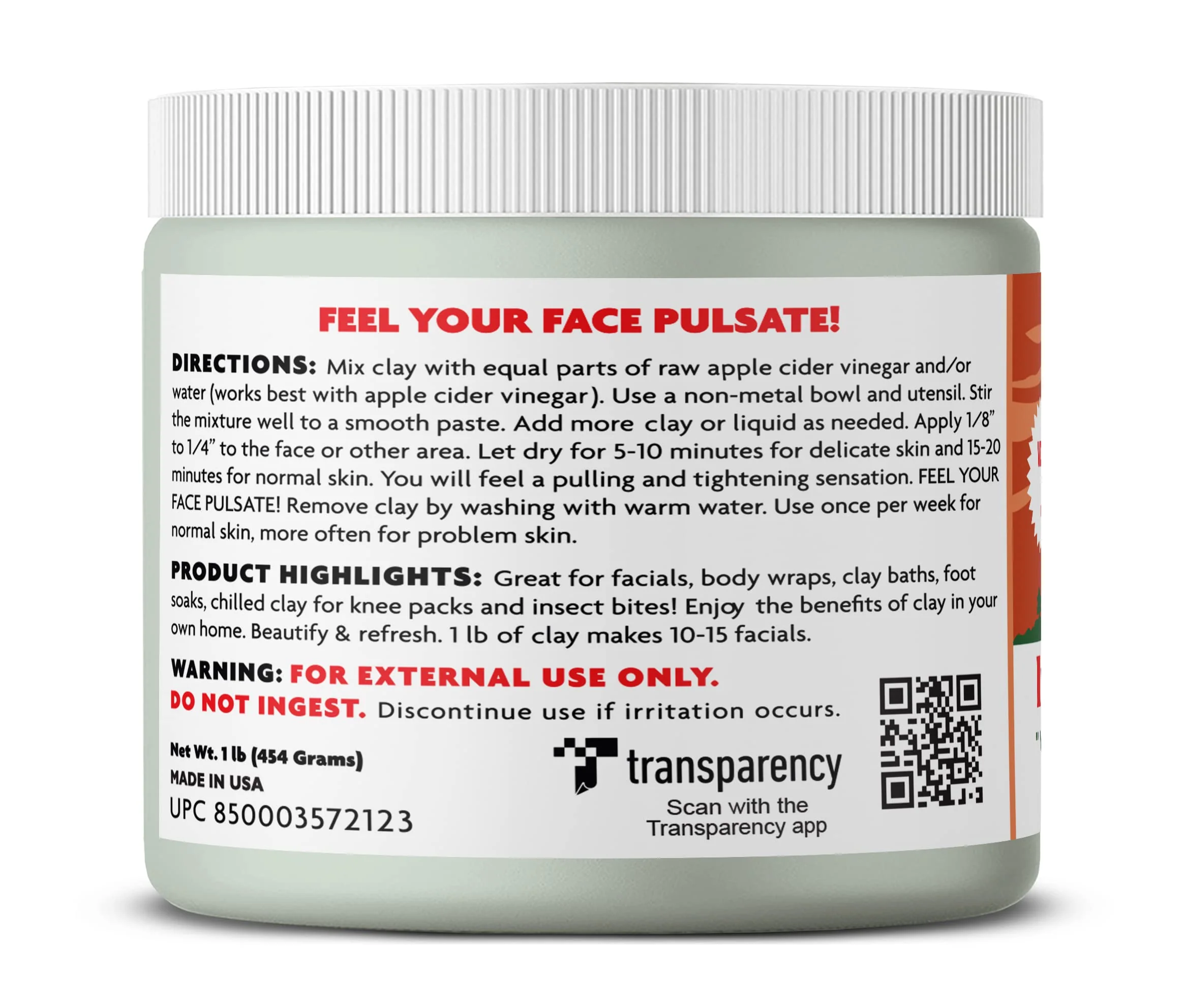 Aztec Secret - Indian Healing Clay 1 lb - Deep Pore Cleansing Facial &a; Body Mask - The Original 100% Natural Calcium Bentonite C