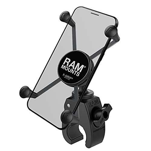 RAM Mounts X-Grip Large Phone Mount with RAM Snap-Link Tough-Claw RAM-HOL-UN10-400U for Motorcycle, ATV/UTV, Bike