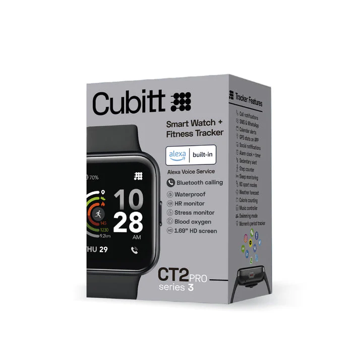 Cubitt CT2pro Series 3 Smartwatch / Fitness Tracker for Men and Women