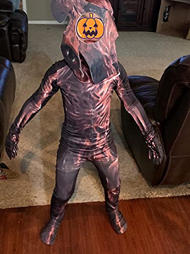 Brigcalki Siren Head Costume Scary Game Kids Roleplay Evil Creepy SCP Halloween Hooded Jumpsuit for boy/Girl Purple