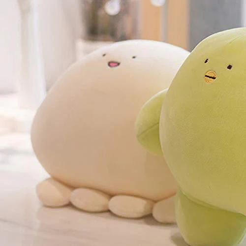 refahb 15.7 inch cute octopus plush stuffed animal body pillow fat cartoon cylindrical body pillows for kids, super soft hugging toy