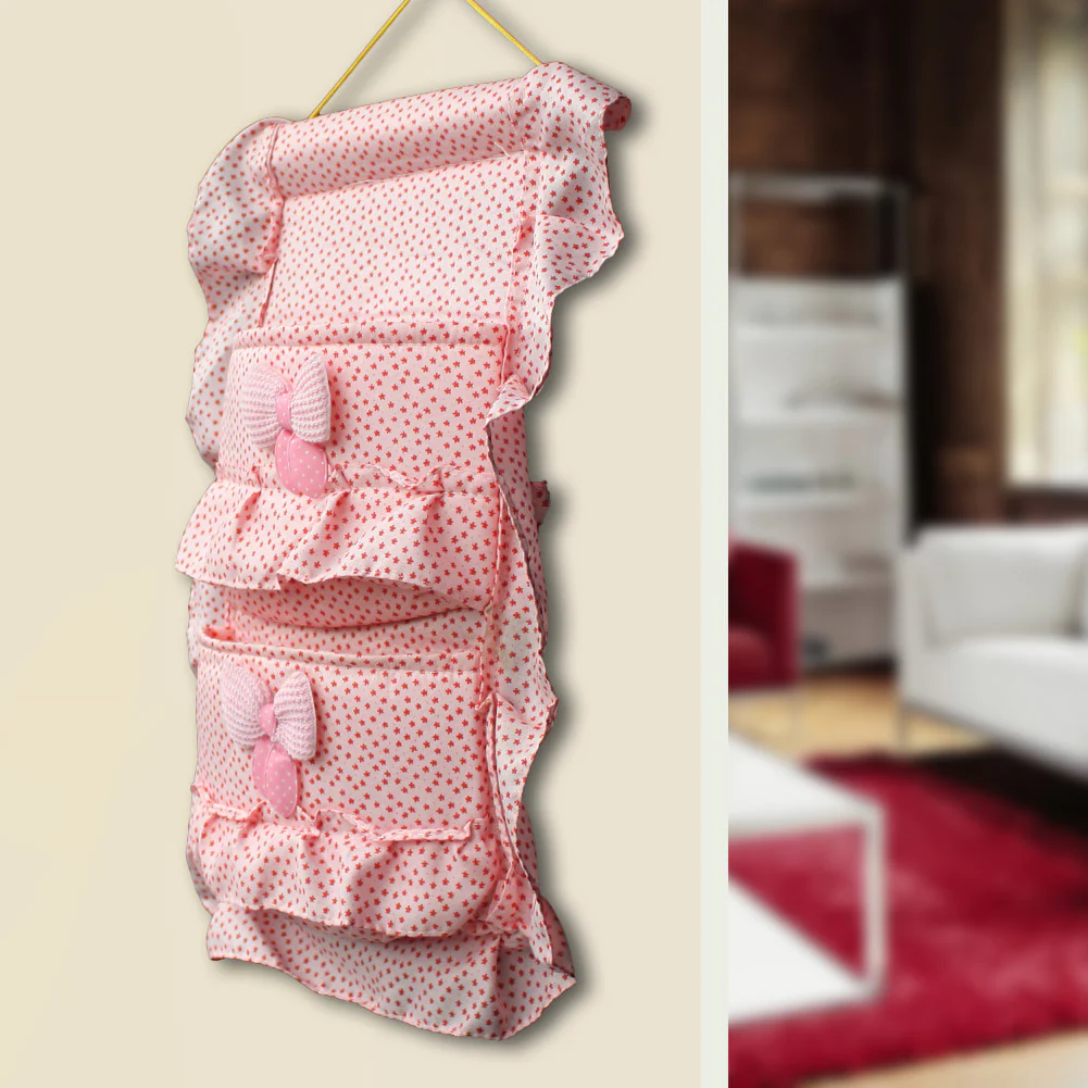 Blancho Bedding [Star Shape] Pink/Wall Hanging/ Wall Baskets /Wall Organizers/Hanging Baskets/Baskets (9*17)