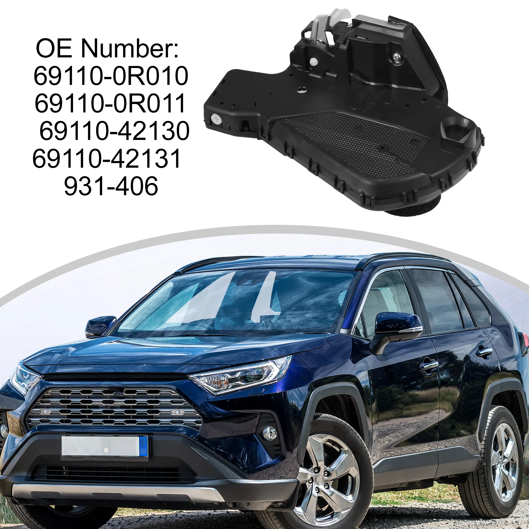 Unique Bargains Trunk Latch Tailgate Lock Trunk Rear 69110-0R010 for Toyota RAV4 2006-2012