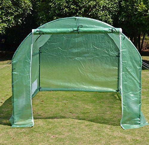 benefitusa replacement cover for 10&s;x7&s;x6&s; green house walk in outdoor canopy gazebo plant gardening greenhouse (frame does n