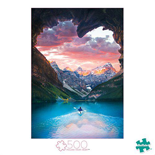 Buffalo Games &a; Puzzles buffalo games - follow your heart - 500 piece jigsaw puzzle blue,brown,orange,pink, 21.25