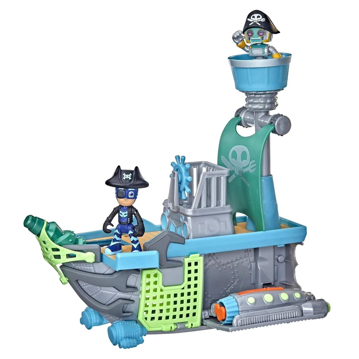 Hasbro PJ Masks Sky Pirate Battleship Preschool Toy, Vehicle Playset with 2 Action Figures for Kids Ages 3 and Up Multicolor F36655L…