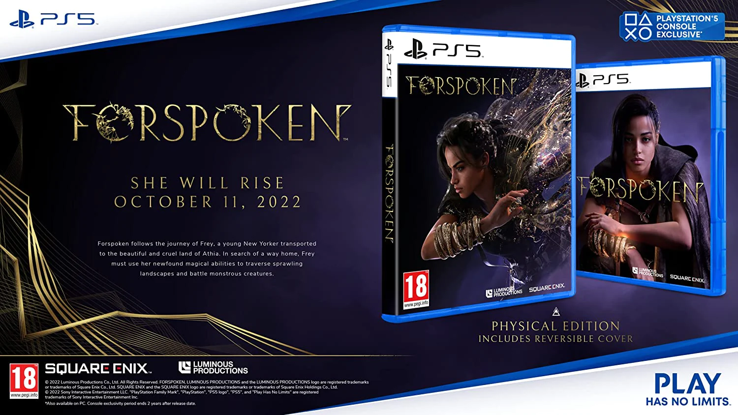 Square Enix Forspoken - PlayStation 5 (PS5) Video Game Brand New Sealed - EU