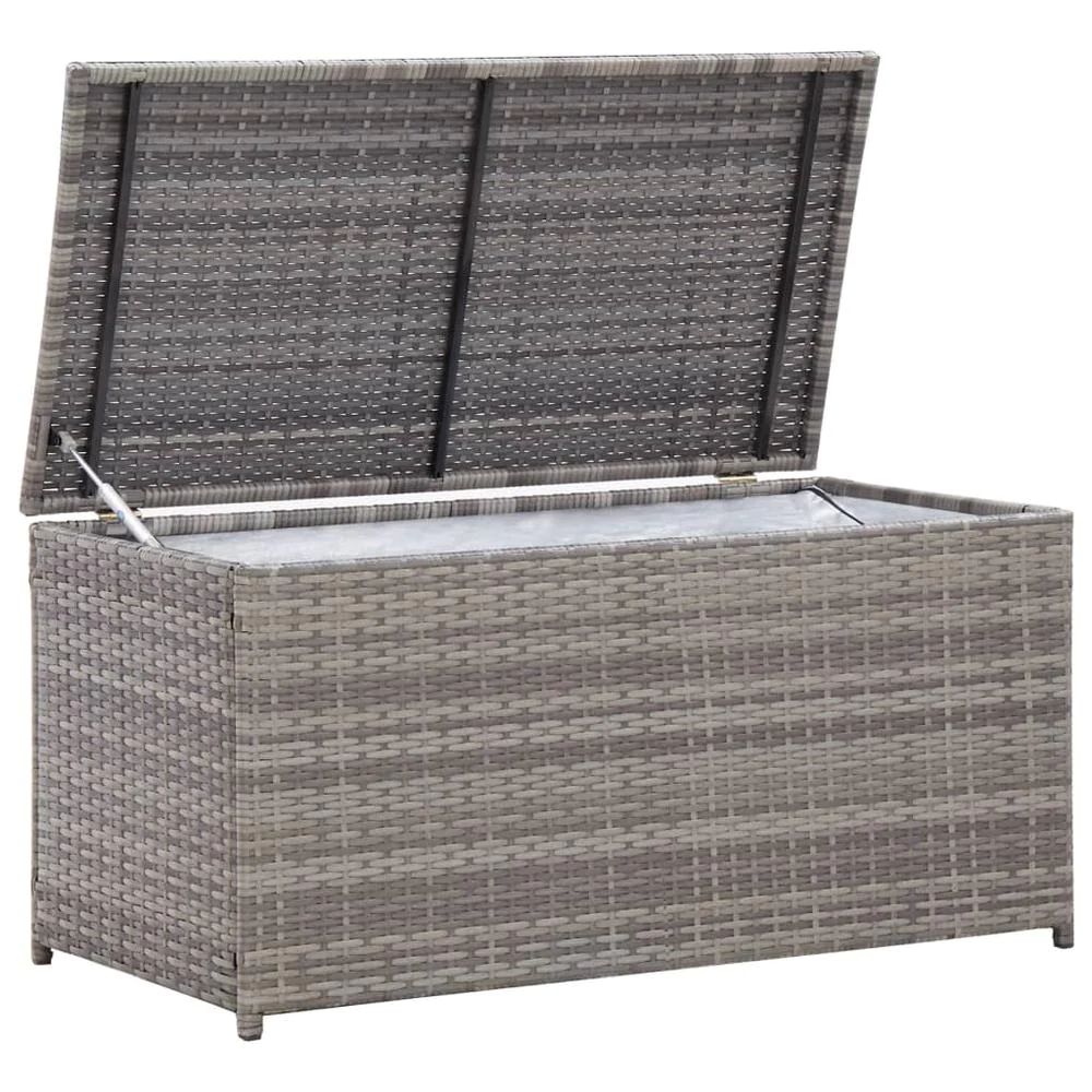 vidaXL Garden Storage Box Poly Rattan 39.4