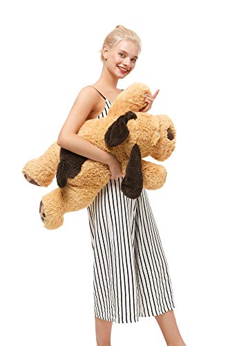 MorisMos Puppy Dog Stuffed Animal Soft Plush Dog Pillow Big Plush Toy for Girls Kids (Small-31 Inch)