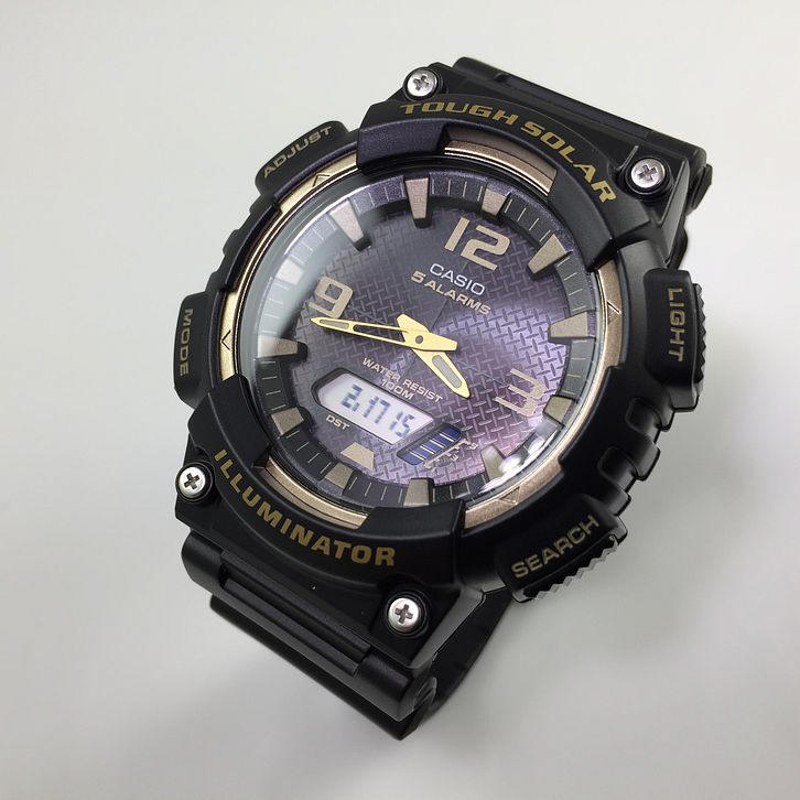 Casio Men&s;s  Black Solar Power Sports Watch AQS810W-1A3V AQS810W-1A3