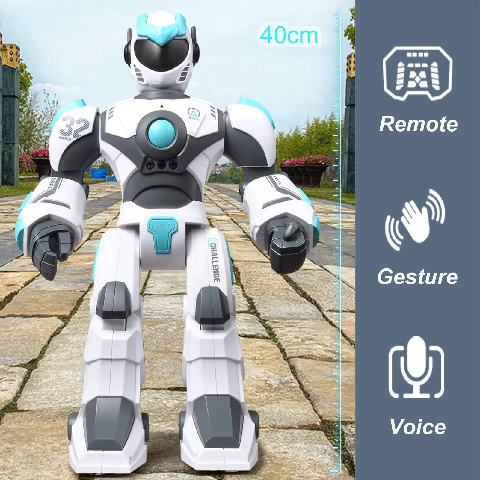 Aikmi large robot toys for kids, giant smart robot toys with voice control, big robot toys for 6 7 8 9 year old boys girls, rc robo