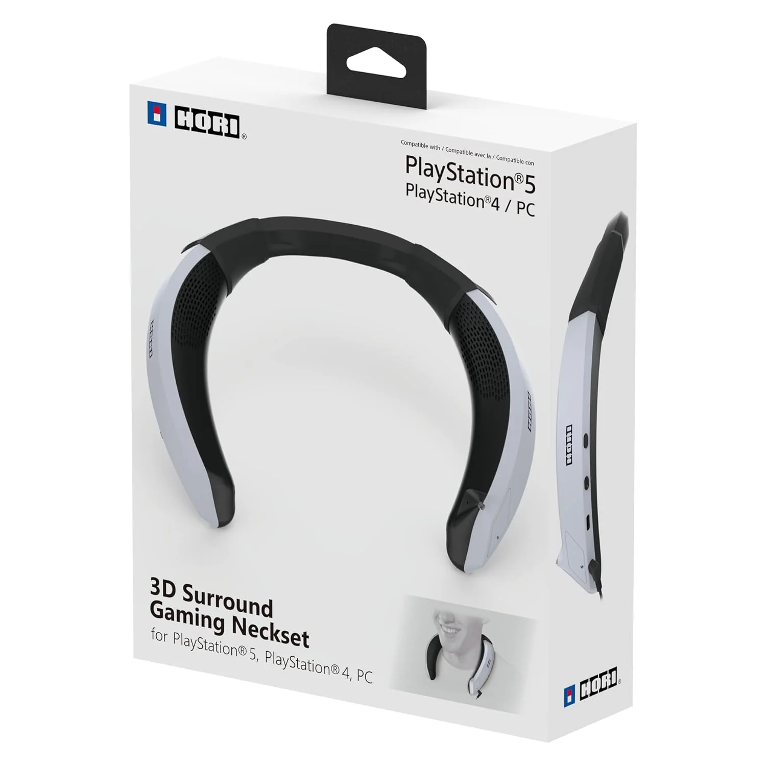 GCP Products 3D Surround Gaming Neckset - Wired Wearable Speaker For Ps5, Ps4, Pc - Playstation 5