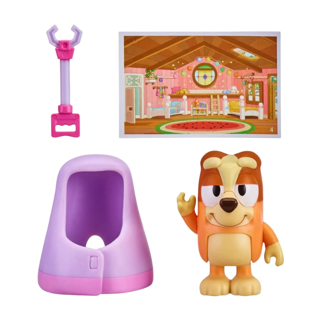 Bluey Story Starters - Choose From 8 Figures - Bluey, Bingo, Honey, Snickers, Indy, Or Muffin - Ages 3 (Muffin  Chef Hat)