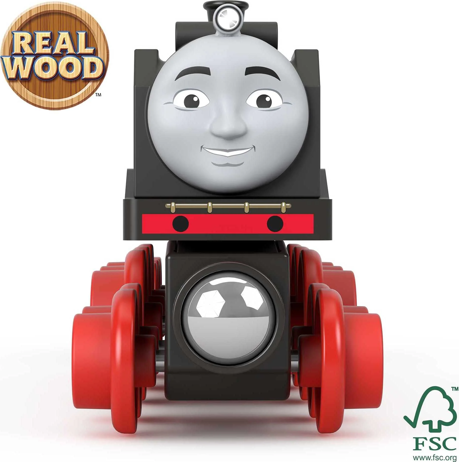 Thomas &a; Friends Wooden Railway Toy Train Hiro Push-Along Wood Engine &a; coal car for Toddlers &a; Preschool Kids Ages 2+ Years
