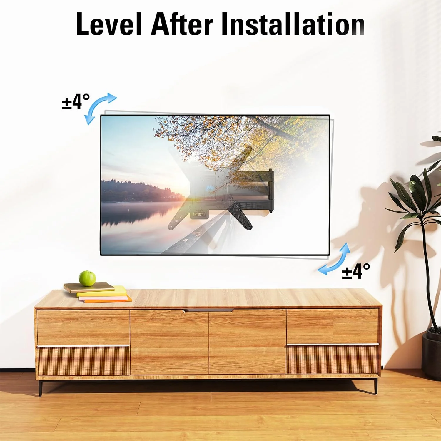 GCP Products Long Arm Tv Wall Mount For Most 26-65 Inch Tvs, 30 Inch Long Extension Tv Mount Swivel And Tilt, Full Motion Wall Mount Tv Br…