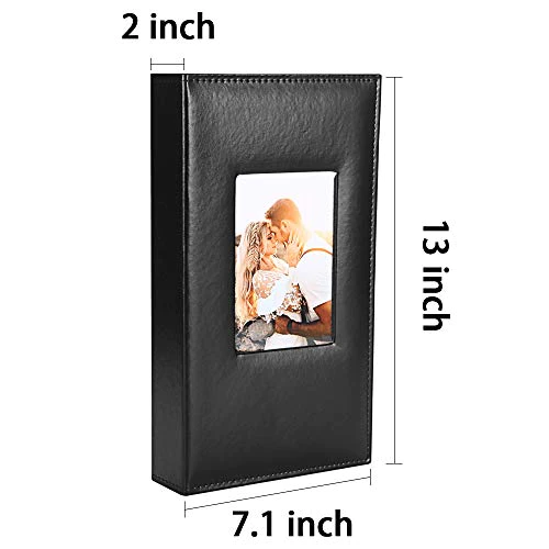 Vienrose Photo Album 4x6 300 Photos Leather Cover Extra Large Capacity Picture Book with Pockets for Wedding Family Anniversary