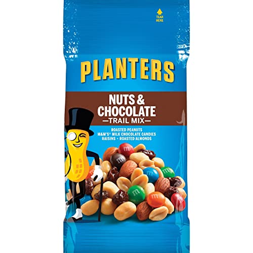 Planters Trail Mix, Nut And Chocolate, 2 Oz Bag, 72/Carton