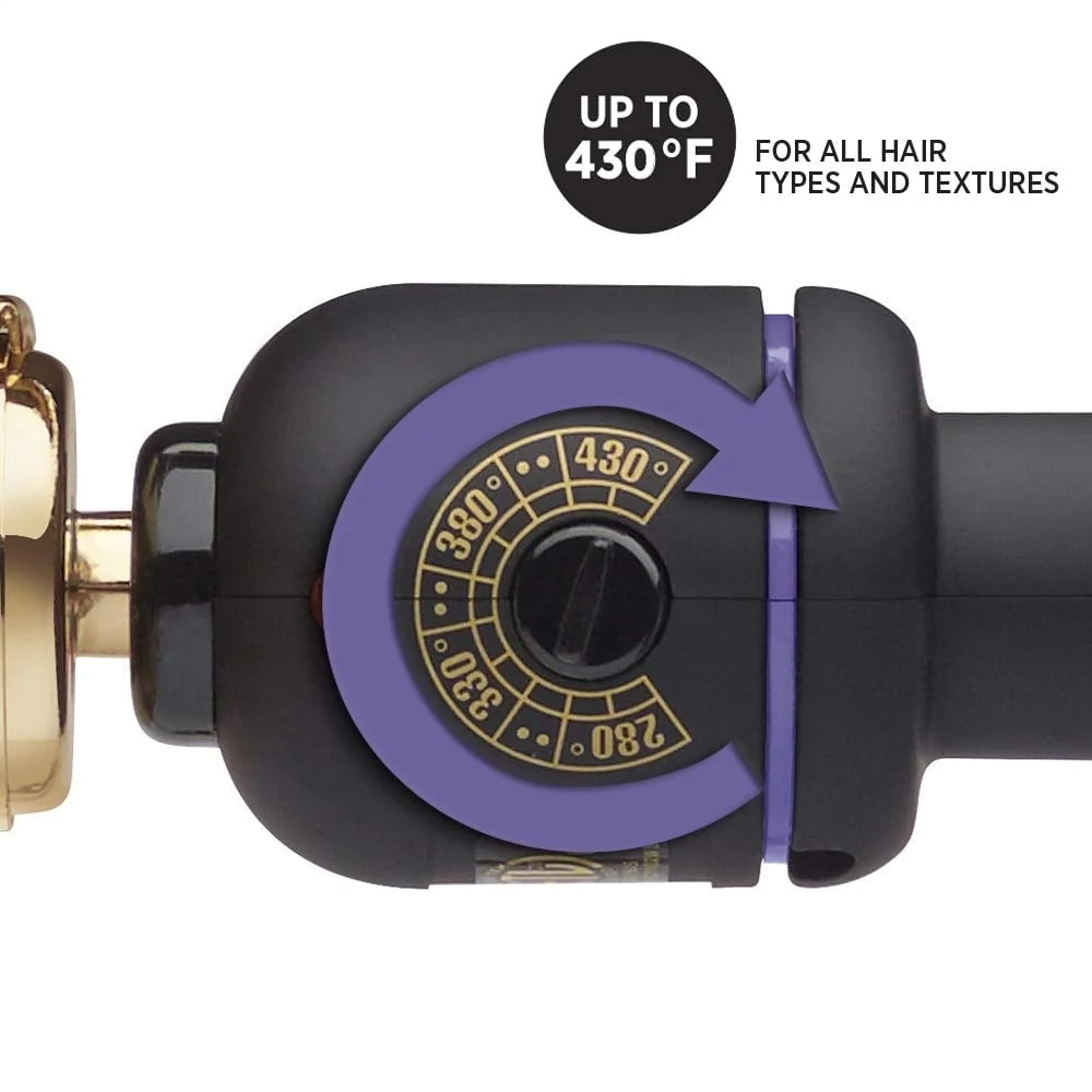 HOT TOOLS Signature Series Gold Curling Iron/Wand 1 1/4 inch-
