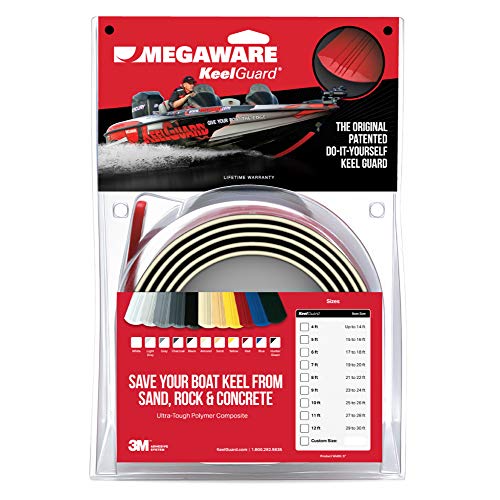 MEGAWARE KEELGUARD Boat Keel and Hull Protector, 7-Foot (for Boats up to 20ft), Almond