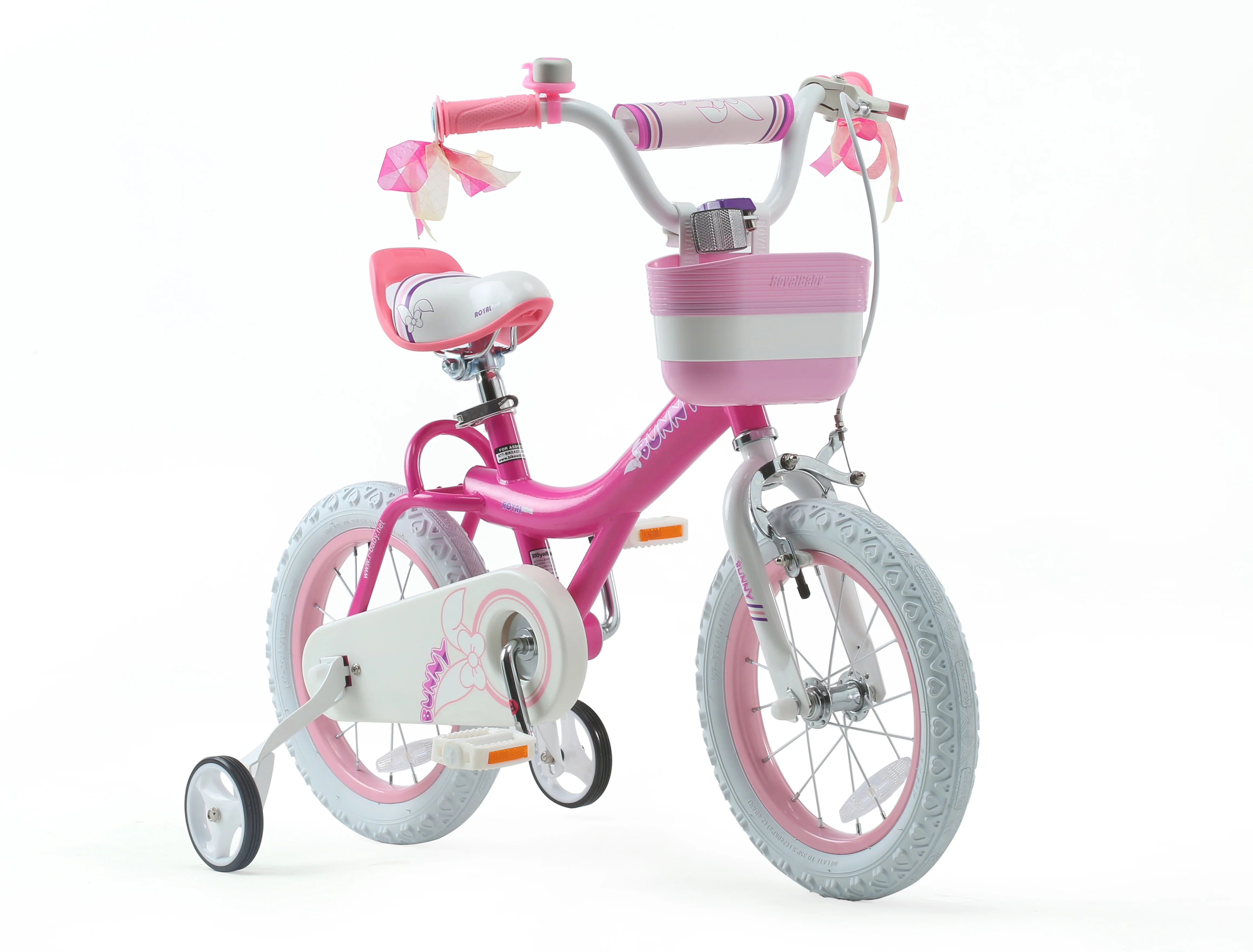 Royalbaby Bunny Girl&s;s Bike, 12 inch wheels, Fuschia