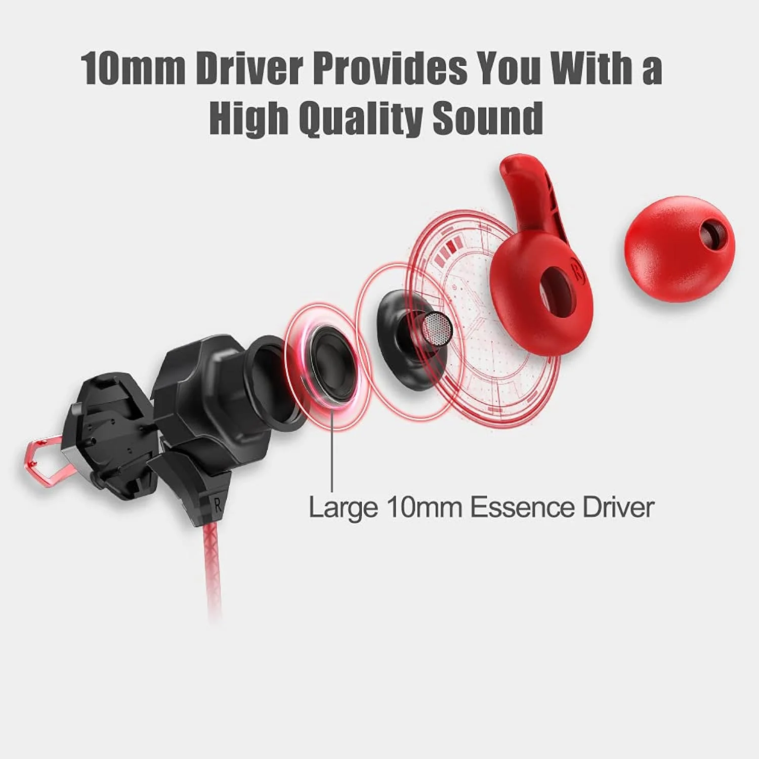 GCP Products Gaming Earbuds Wired With Dual Microphone, In-Ear Gaming Headset Earphones For Ps5 Ps4, Xbox One, Nintendo Switch, Xbox Serie…
