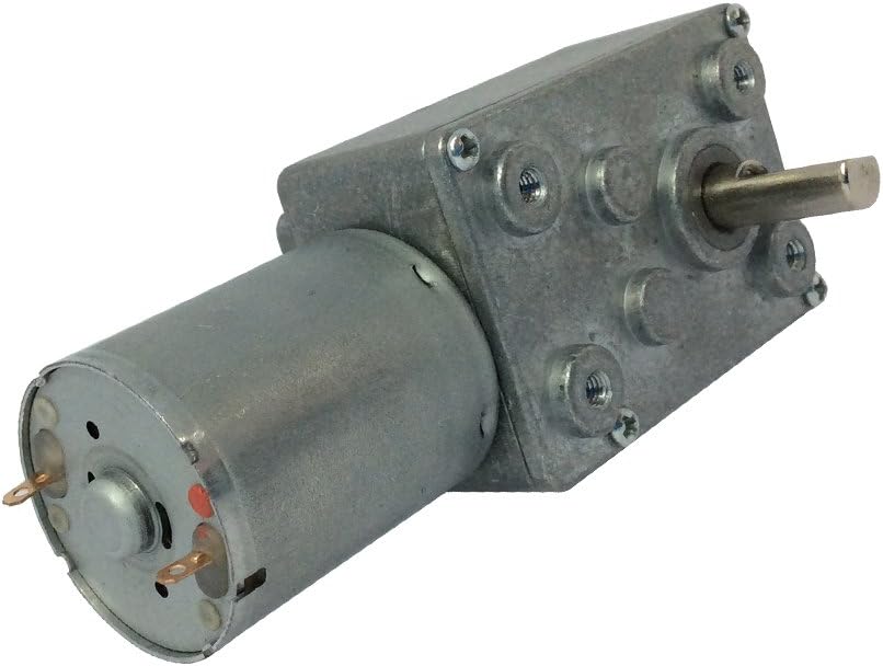 DC Gear Motor BEMONOC High Torque Dc 12v Low Speed 2RPM Reversible Worm Gear Motor of Miniature Metal Motor with Shaft 6mm