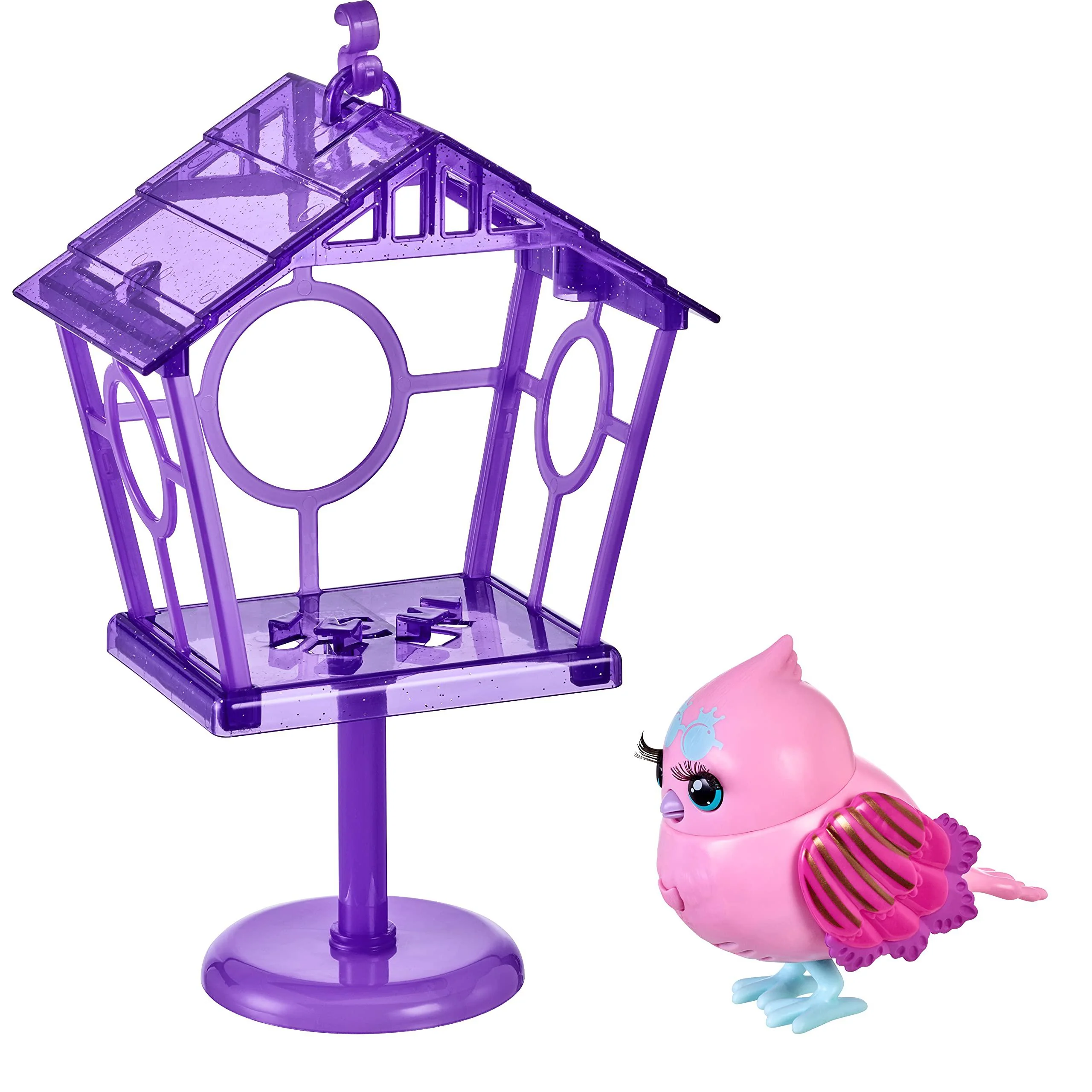 little live pets - lil&s; bird &a; bird house: princess polly | linkable bird houses, new moving bird heads with 20 + sounds, and