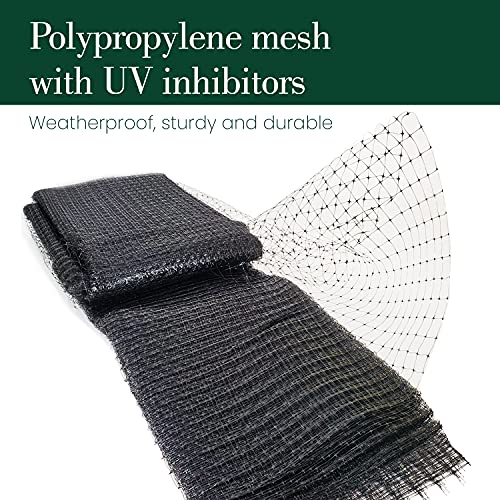 Dalen Gardeneer Gardeneer by Dalen Deer Netting – Polypropylene Mesh Deer Defense – Enhanced Durability and Sturdiness – Easy DIY Installation G