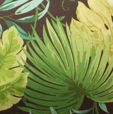 Pillow Perfect Set of 2 Green and Brown Floral Reversible Outdoor Patio Tufted Chair Seat Cushion 19-Inch