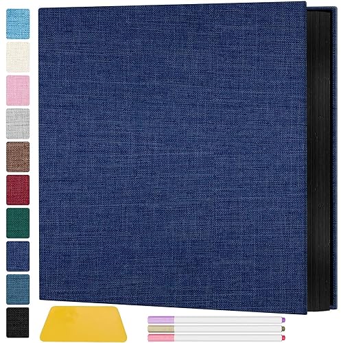 Zesthouse Zesthouse Photo Album Self Adhesive Pages, 60 Pages Magnetic Scrapbook Albums with Sticky Page,Photos Album Holds 8x10 &a; 5X7 &a; 4