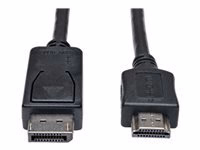 Tripp Lite DisplayPort to HDMI Cable Adapter (M/M), 6 ft., Black