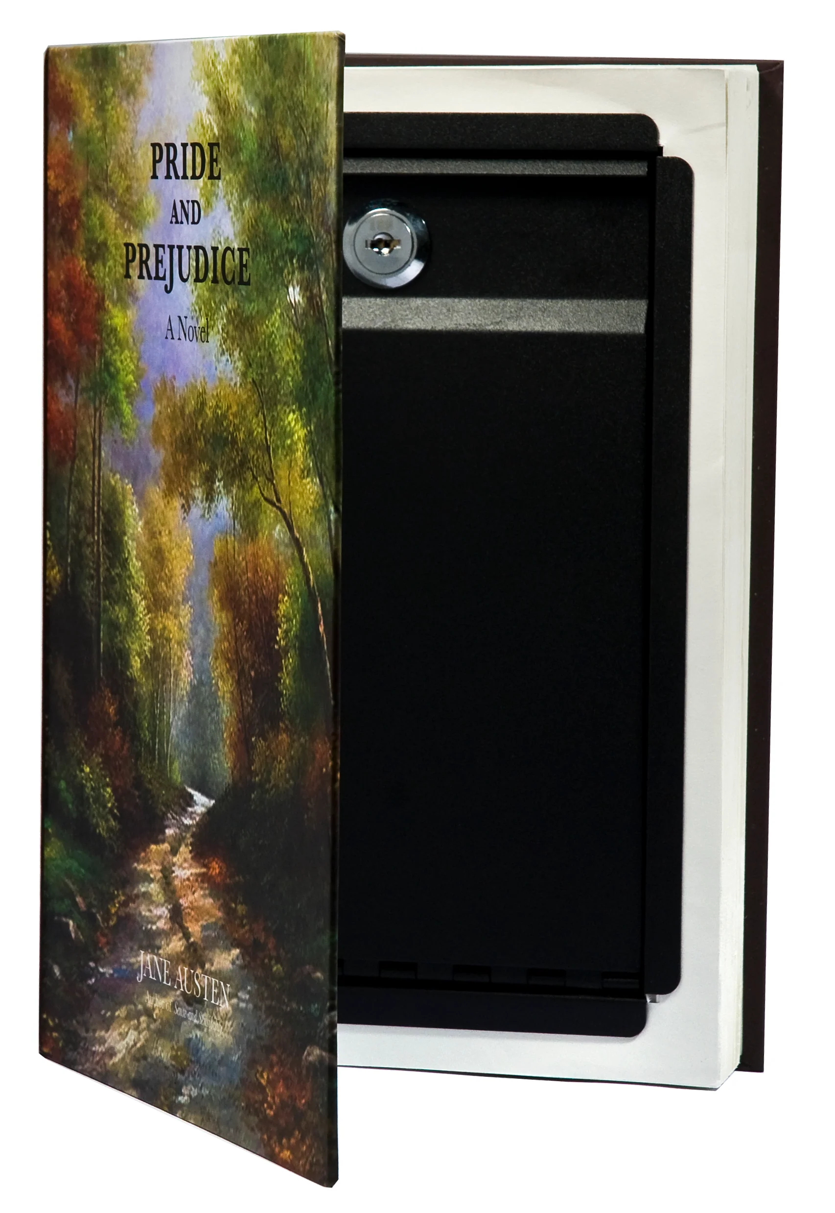 Barska Real Paper Book Lock Box with Key Lock