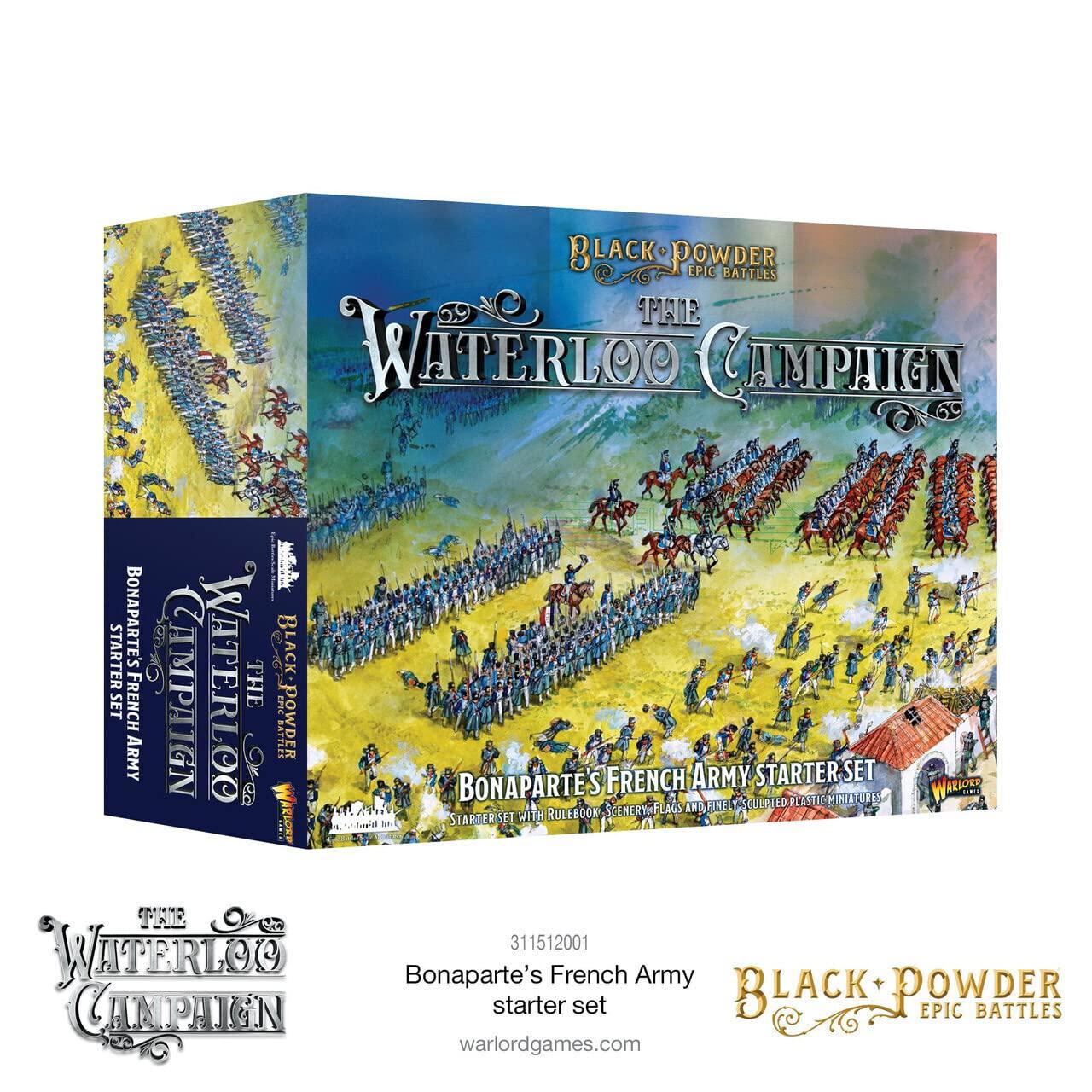 warlord black powder epic battles waterloo: bonaparte&s;s french army starter set military table top wargaming plastic model ki