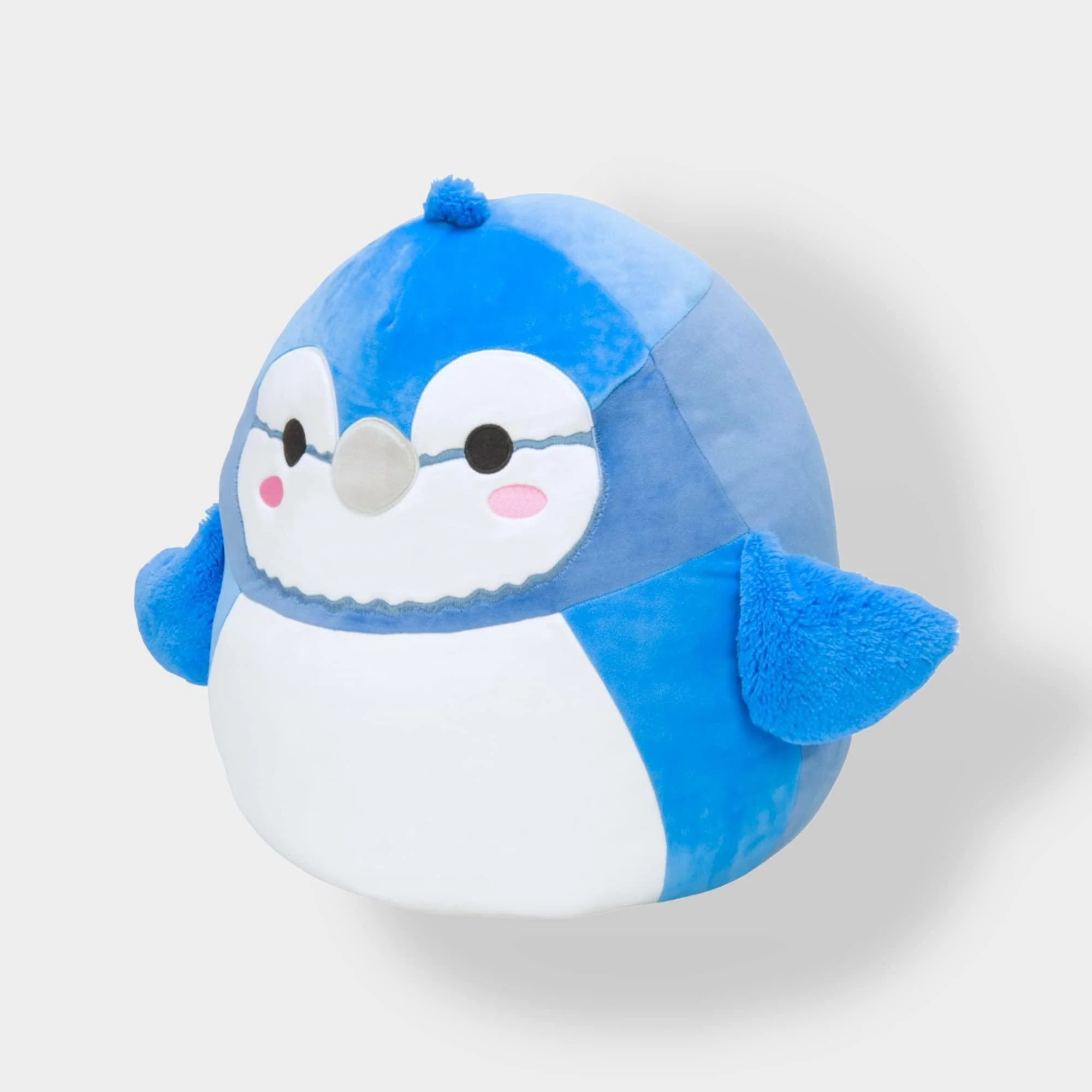 squishmallows 16 inch babs blue jay plush - large pet squad stuffed animal toy