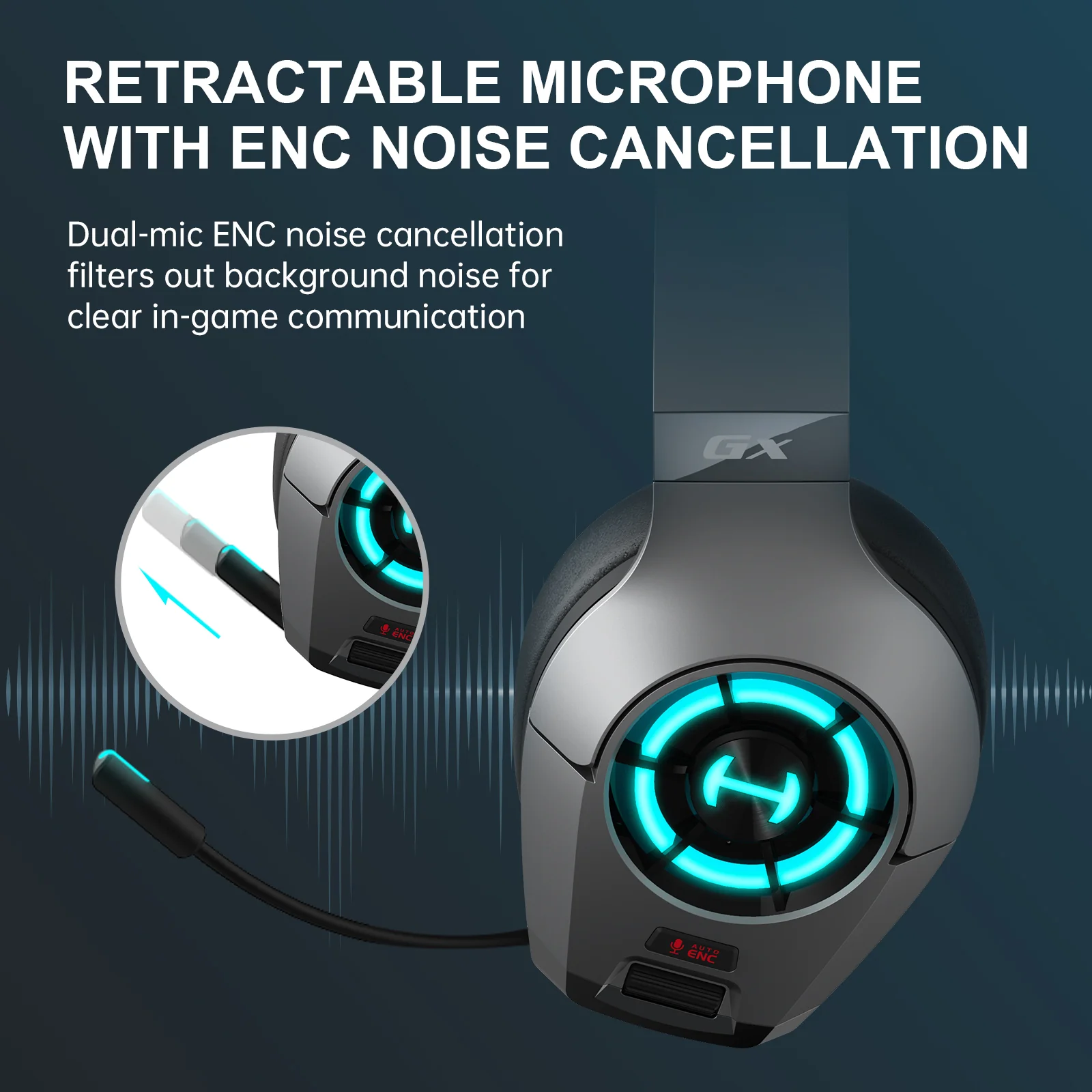 Edifier HECATE by Edifier GX Hi-Res Gaming Headset - Wired Gaming Headphones w/ Microphone RGB Lighting - ENC Noise Cancelling - Grey