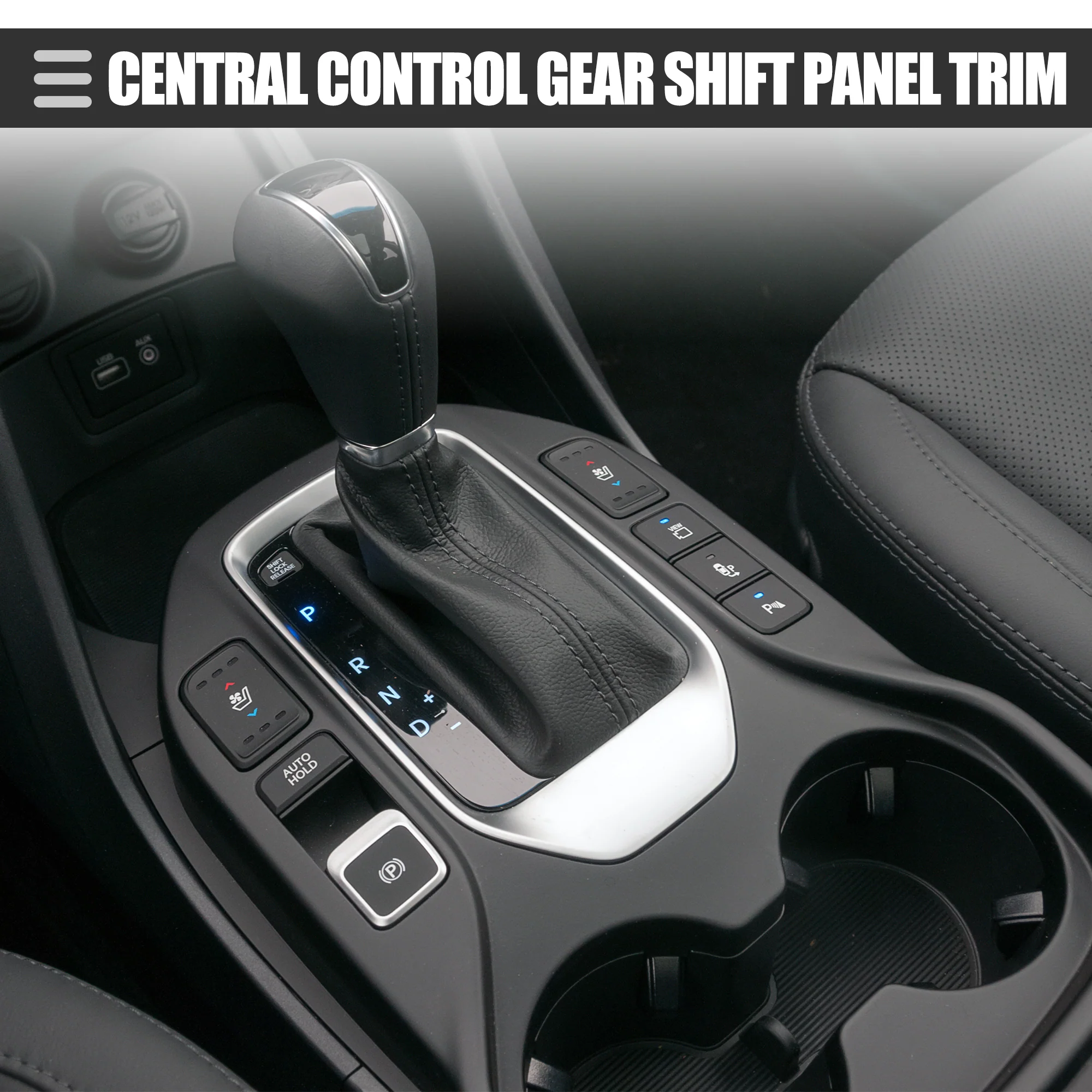 Unique Bargains Carbon Fiber Central Control Gear Shift Panel Trim for Dodge Durango 2018-2020