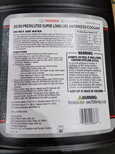 GENUINE Set of 2 Toyota-Scion Engine Coolant / Antifreeze Genuine 00272SLLC2