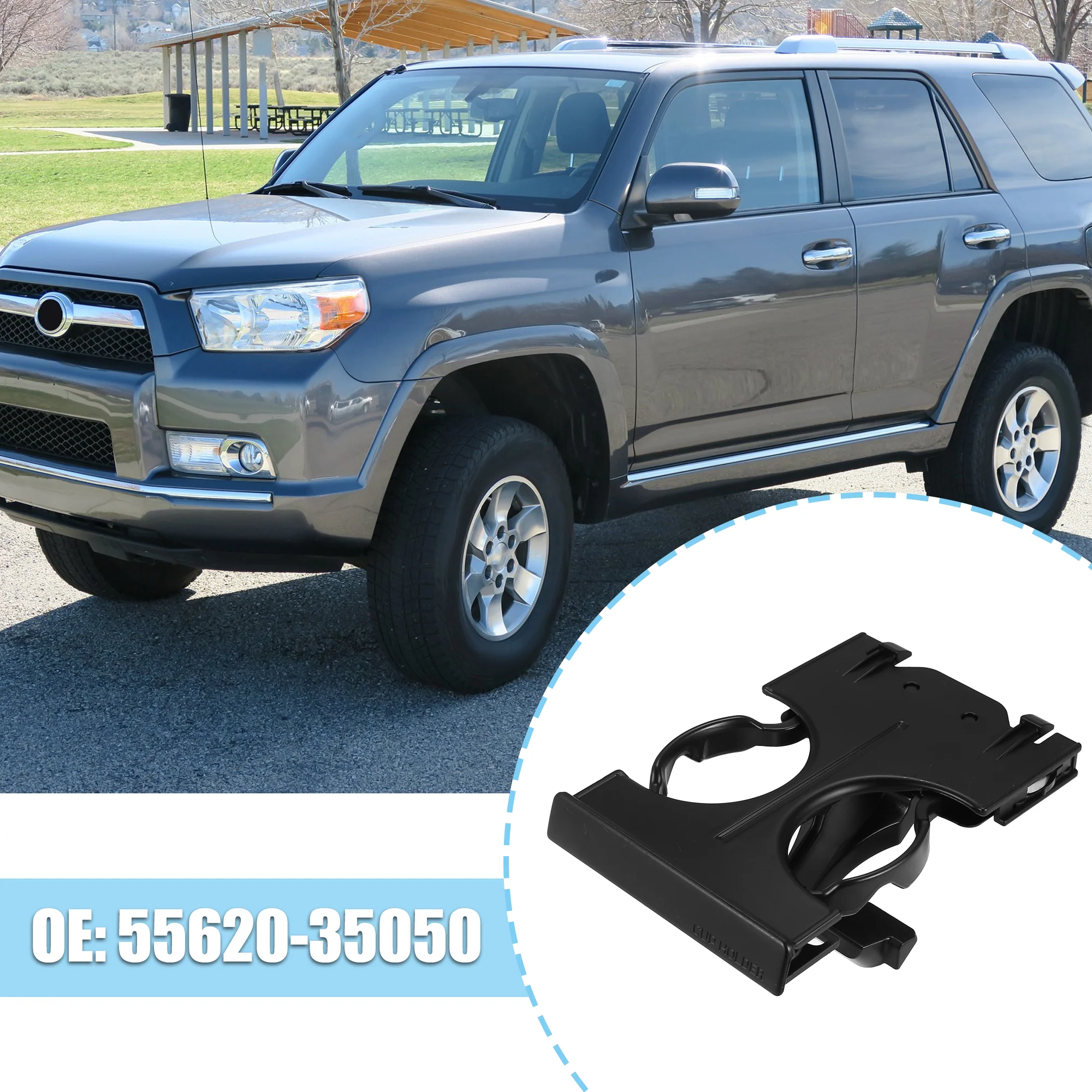 Unique Bargains Instrument Panel Retractable Cup Holder for Toyota 4Runner 1996-1999 55620-35050