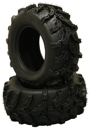 Wanda Set of 4 New Premium WANDA ATV/UTV Tires 25x8-12 Front &a; 25x10-12 Rear /6PR Super Lug Mud