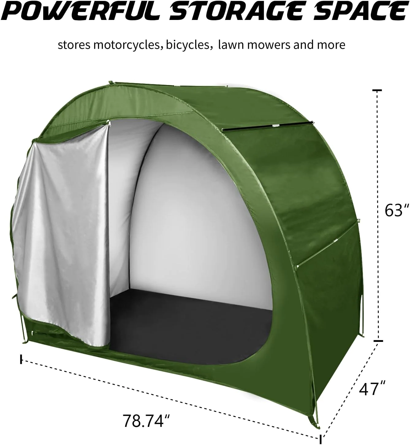 H&a;ZT Bike Storage Tent - 6.6&s; x 4&s;x 5.3&s; Outdoor Bike Cover - Waterproof Lawn Mower Garden Tools Shed - Backyard Storage Tent Shelte