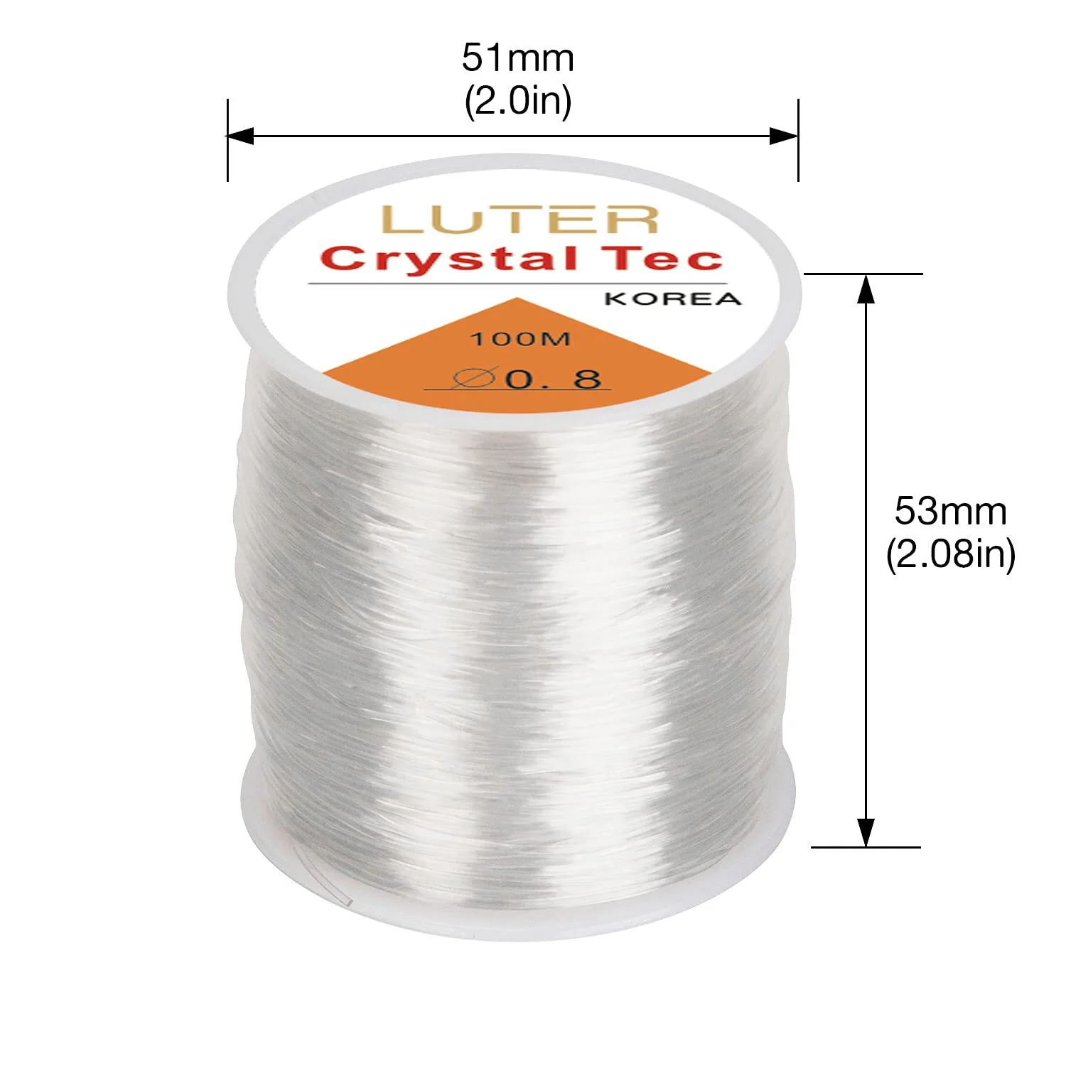 luter 0.8mm clear bead cord crystal elastic stretchy bracelet string for jewelry making necklace bracelet beading thread(328f