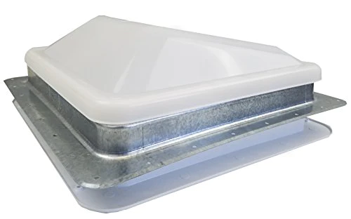 ventadome Ventline RV Roof Vent White w/ 12 Volt Fan, Putty &a; Screws