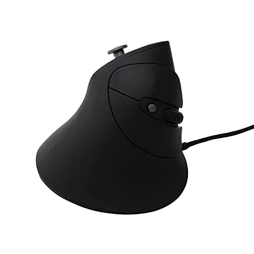 MOJO-HOME mojo silent vertical gaming mouse - ergonomic mouse for pc gaming w/ 4 directional joystick buttons, adjustable dpi (1000 - 1