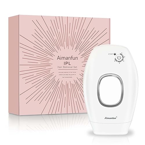 Aimanfun [FDA Cleared] IPL Hair Removal Aimanfun At-Home Laser Hair Removal for Women &a; Men Painless Permanent Hair Remover Device for Bo