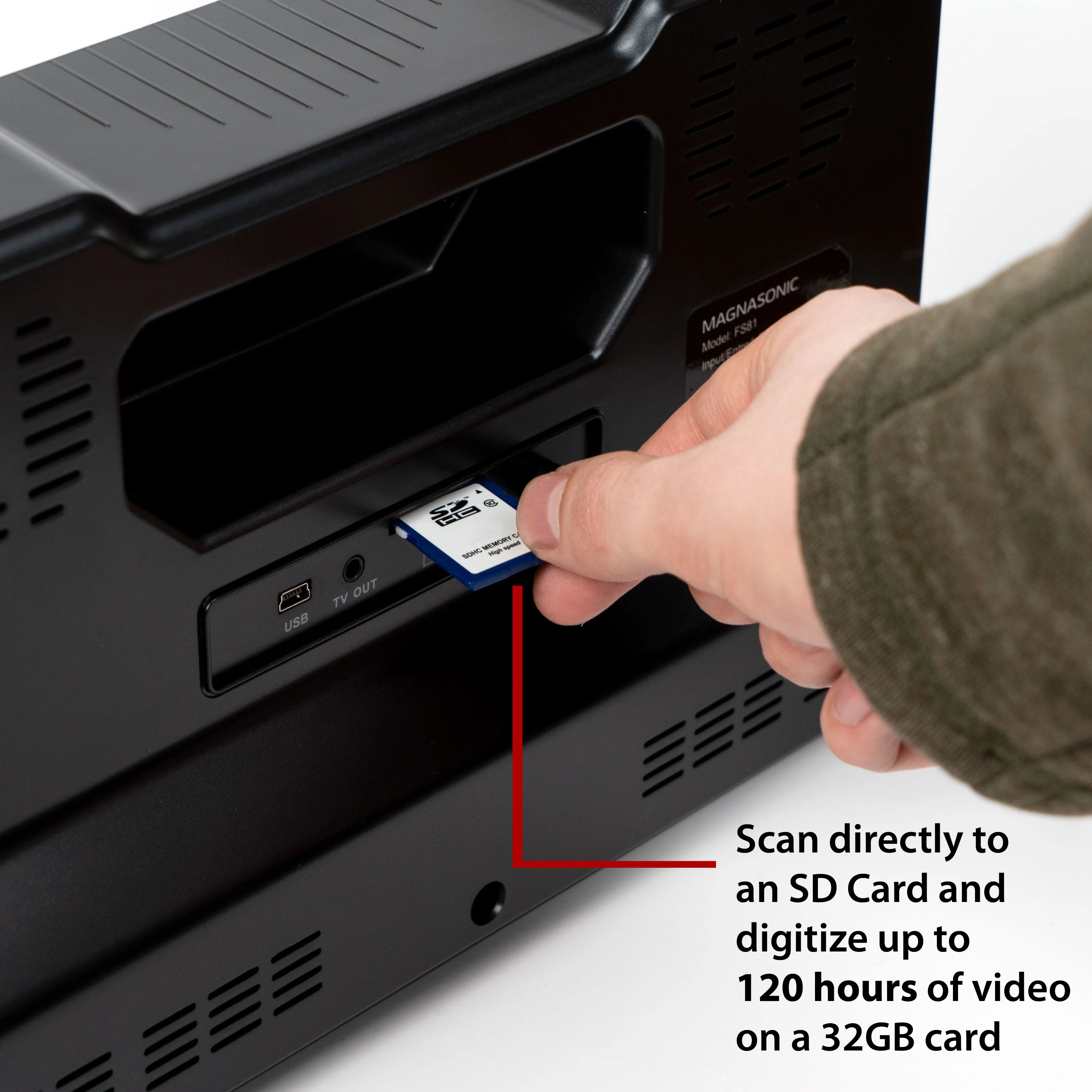 MAGNASONIC All-in-One Super 8/8mm Film Scanner, Converts 3