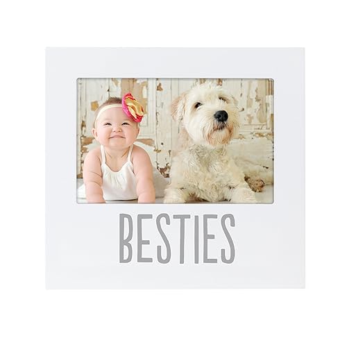 Pearhead Bestie and Baby Frame, Baby and Pet Keepsake Frame, 4