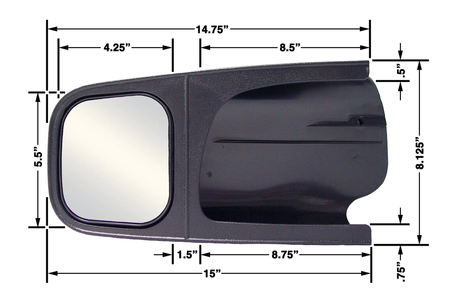 CIPA Mirrors 11902 Custom Towing Mirror