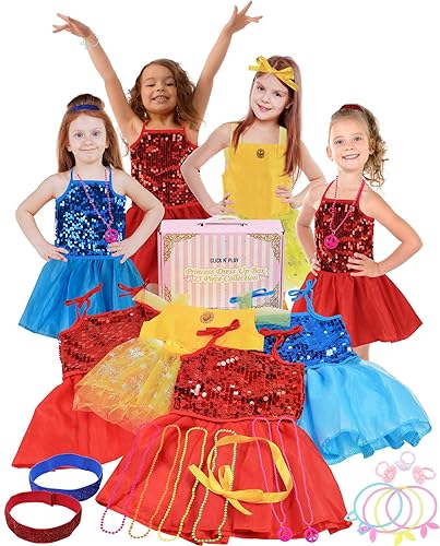 Click n&s; Play click N Play Princess Dress-Up clothes for Little girls, 25 Accessories Toddler Pretend Play, Little girl Toysgifts Princess Dre