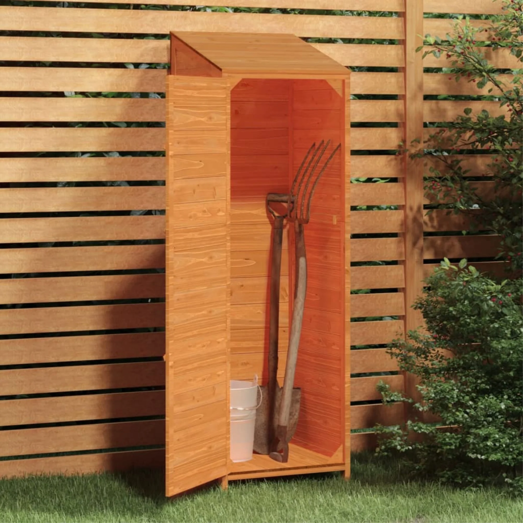 vidaXL Garden Shed Brown 21.7